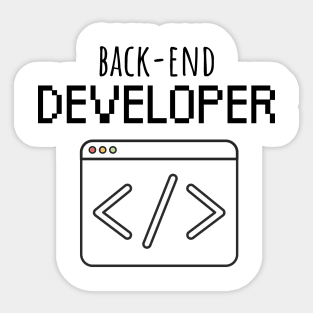 Back-end Developer Sticker